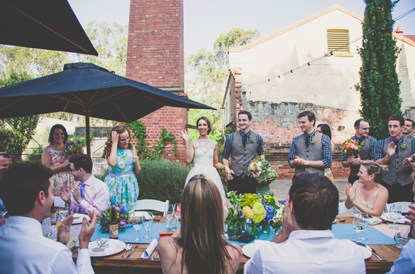 DIY-country-rustic-backyard-weding-inspiration-short-lace-dress-blue-green-yellow46