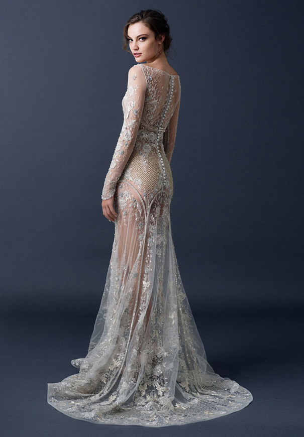 paolo-sebasion-AW15-the-sleeping-garden-blush-gold-bronze-bridal-gown-wedding-dress-violet-purple14