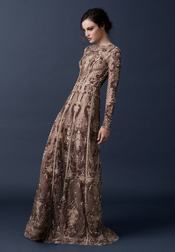 paolo-sebasion-AW15-the-sleeping-garden-blush-gold-bronze-bridal-gown-wedding-dress-violet-purple5
