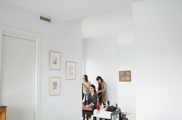 greek-wedding-pixie-cut-bride