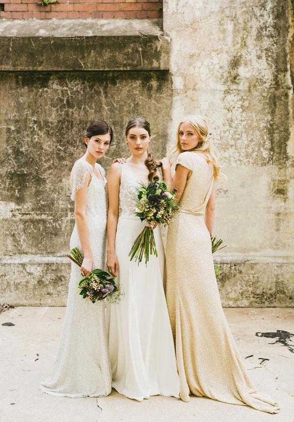 gold-bronze-copper-industrial-warehouse-wedding-bridal-inspiration-Hope-and-lace