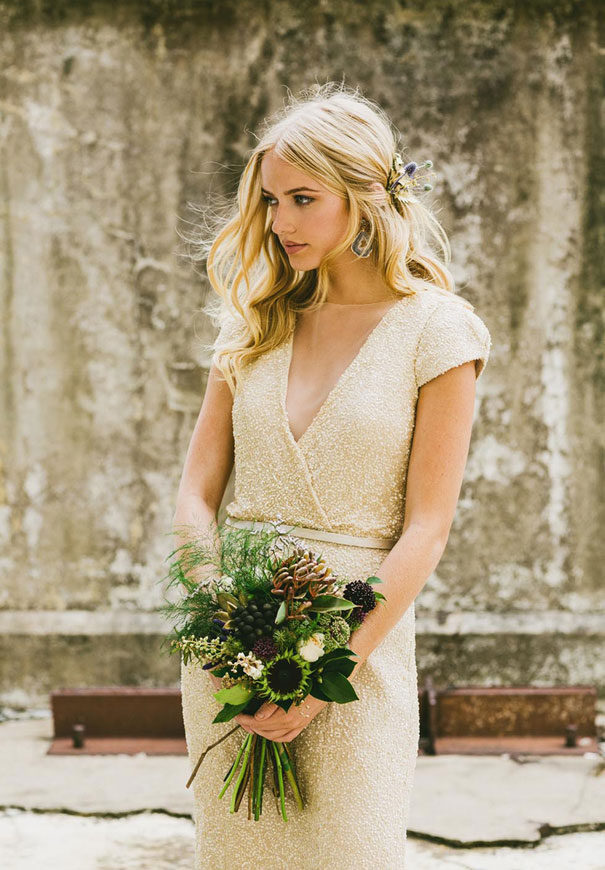 gold-bronze-copper-industrial-warehouse-wedding-bridal-inspiration-Hope-and-lace3