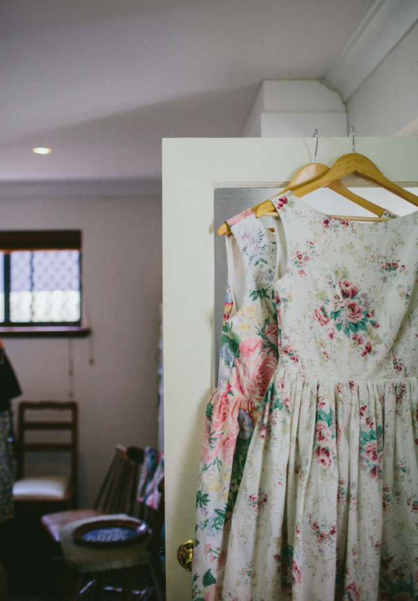 WA-bright-wedding-bridal-flowers-colourful-ribbons-diy-short-wedding-dress