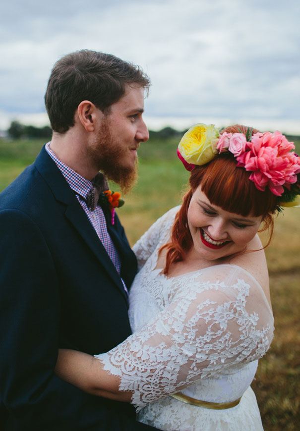 WA-bright-wedding-bridal-flowers-colourful-ribbons-diy-short-wedding-dress7