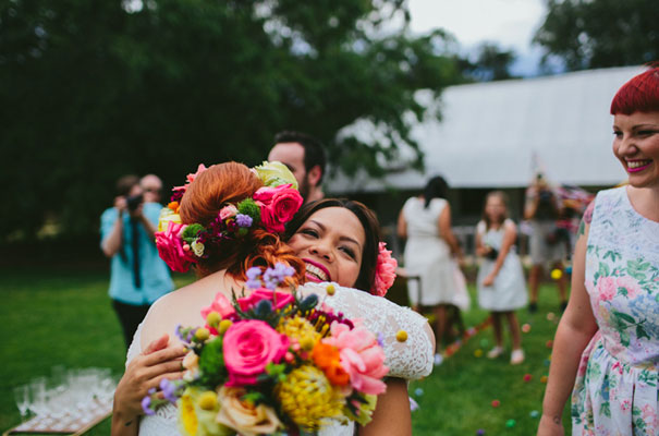 bright-wedding-bridal-flowers-colourful-ribbons-diy-short-wedding-dress20