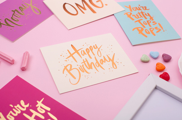 fox-and-fallow-gold-foil-gift-cards-wedding-hooray-congrats