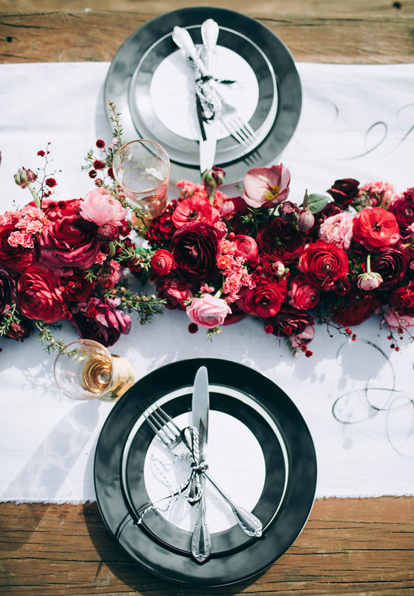 black-wedding-dress-red-flowers-white-horse-floral-crown2