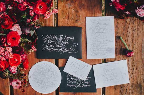 cool-black-wedding-dress-red-flowers-white-horse-floral-crown414